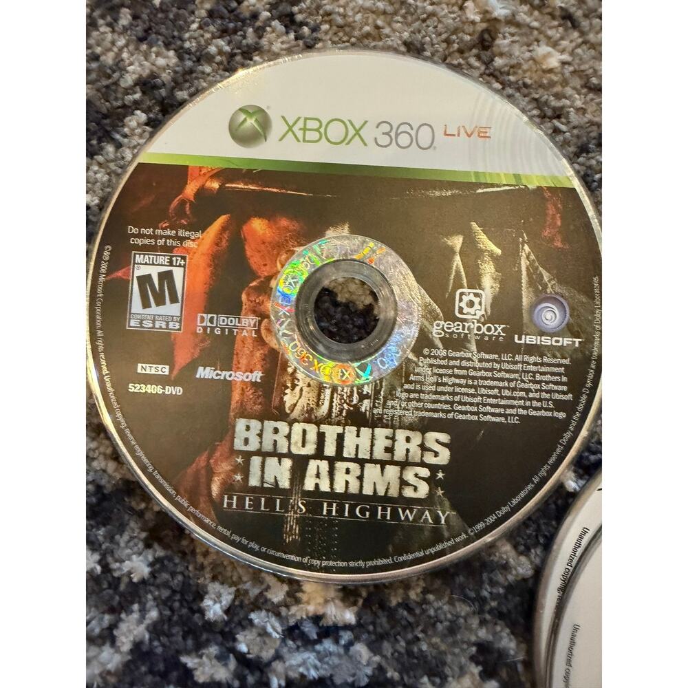 Brother’s In Arms: Hell’s Highway for Xbox 360 Game only